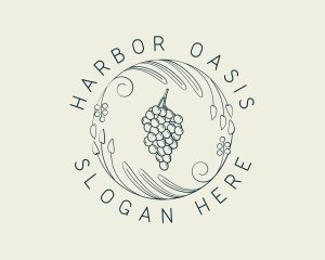 Natural Grapes Winery logo design