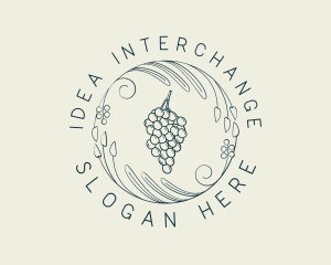 Natural Grapes Winery logo design