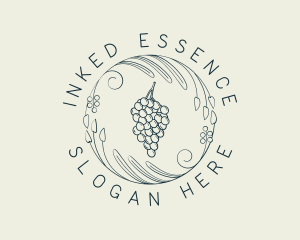 Natural Grapes Winery logo design