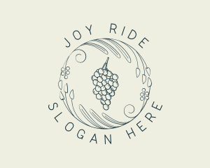 Natural Grapes Winery logo design