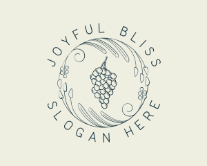 Natural Grapes Winery logo design