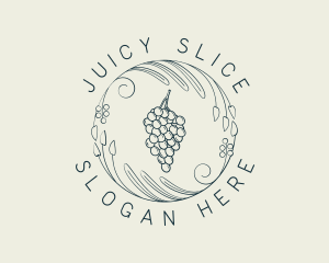 Natural Grapes Winery logo design