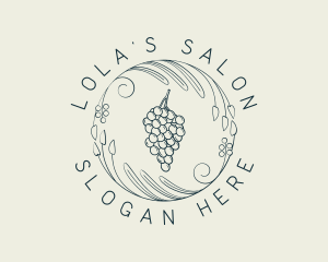 Natural Grapes Winery logo design