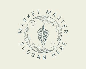 Natural Grapes Winery logo design