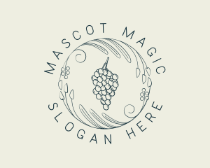 Natural Grapes Winery logo design