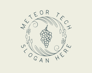 Natural Grapes Winery logo design