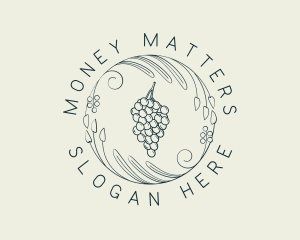 Natural Grapes Winery logo design