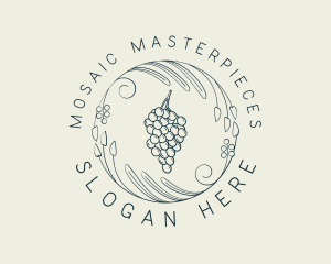 Natural Grapes Winery logo design