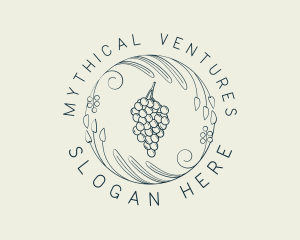 Natural Grapes Winery logo design