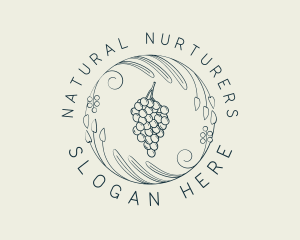 Natural Grapes Winery logo design