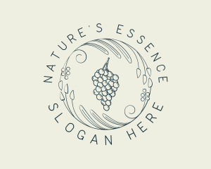 Natural Grapes Winery logo design