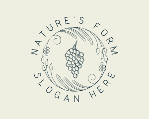 Natural Grapes Winery logo design