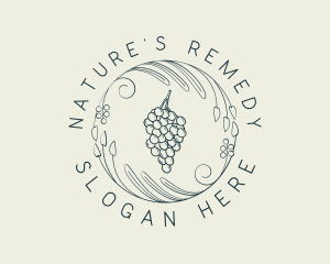 Natural Grapes Winery logo design