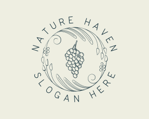 Natural Grapes Winery logo design