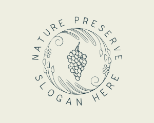 Natural Grapes Winery logo design