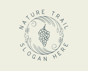 Natural Grapes Winery logo design