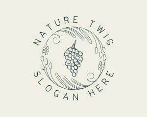 Natural Grapes Winery logo design