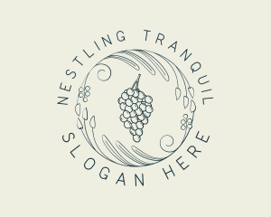 Natural Grapes Winery logo design