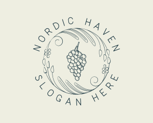 Natural Grapes Winery logo design