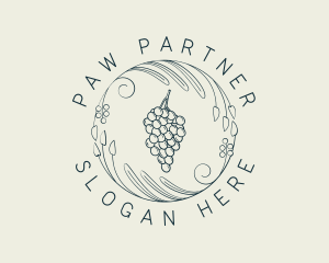 Natural Grapes Winery logo design