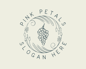 Natural Grapes Winery logo design