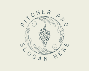 Natural Grapes Winery logo design