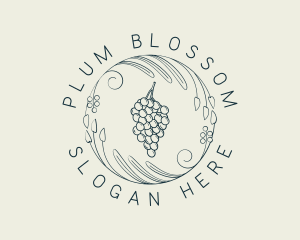 Natural Grapes Winery logo design