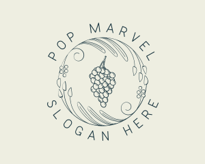 Natural Grapes Winery logo design