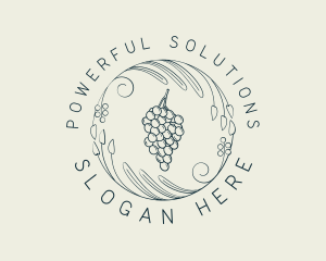 Natural Grapes Winery logo design