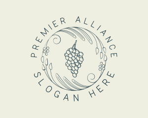 Natural Grapes Winery logo design