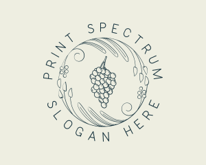 Natural Grapes Winery logo design