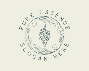 Natural Grapes Winery logo design