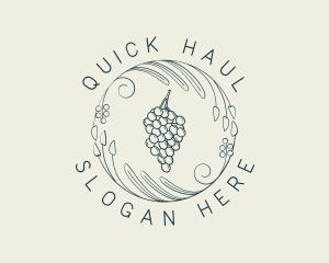 Natural Grapes Winery logo design