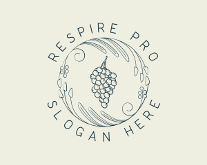 Natural Grapes Winery logo design