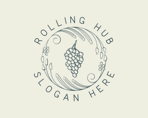 Natural Grapes Winery logo design