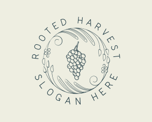 Natural Grapes Winery logo design