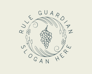 Natural Grapes Winery logo design