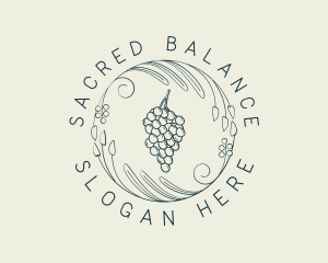 Natural Grapes Winery logo design