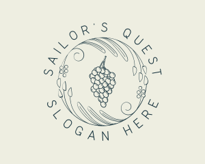 Natural Grapes Winery logo design