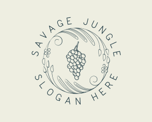 Natural Grapes Winery logo design