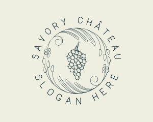 Natural Grapes Winery logo design