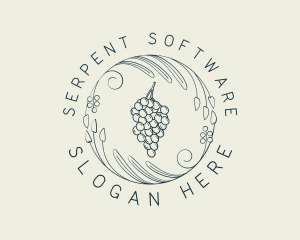 Natural Grapes Winery logo design