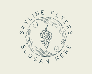 Natural Grapes Winery logo design