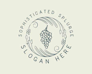 Natural Grapes Winery logo design