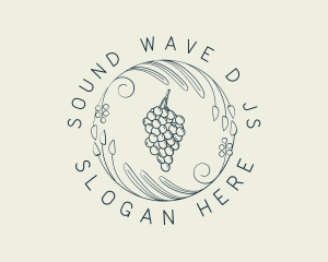 Natural Grapes Winery logo design