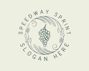 Natural Grapes Winery logo design