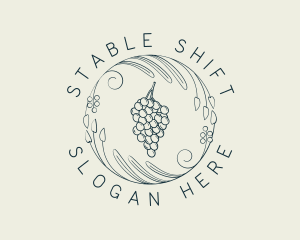 Natural Grapes Winery logo design