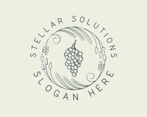 Natural Grapes Winery logo design