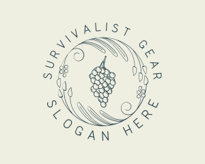 Natural Grapes Winery logo design