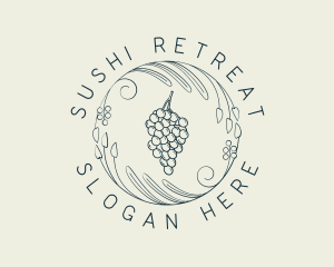 Natural Grapes Winery logo design